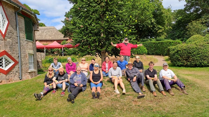 The team who volunteered at A la Ronde's 2023 archaeological dig, A la Ronde House and gardens, Devon